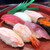 回転寿司 日本海 - 料理写真:マグロ・イカ・カジキ・カニ・甘エビ・フクラギ・いくらの7貫入り♪