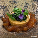 カーサ・デル・チーボ - 鮟鱇の肝のスフォルマートとキャビア