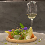 カーサ・デル・チーボ - 桜鱒のマリナータとペースト