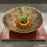 カーサ・デル・チーボ - 鮟鱇の肝のスフォルマートとキャビア