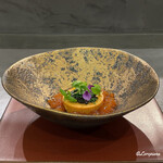 カーサ・デル・チーボ - 鮟鱇の肝のスフォルマートとキャビア