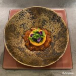 カーサ・デル・チーボ - 鮟鱇の肝のスフォルマートとキャビア