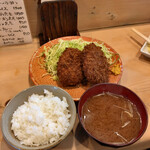 Tonkatsu Suzumoto - メンチかつ定食 1000円