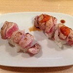 浜富寿し - 炙りとろのにぎり