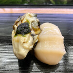 松乃寿司 - ・牡蠣、ホタテ