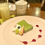 トライシクルカフェ - 『仙波豆腐と宇治抹茶のチョコテリーヌ』