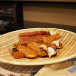 うを徳 - 国産カラスミ三種食べ比べ