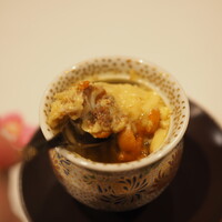うを徳 - カニの茶碗蒸し　ウニ乗せ