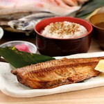 Dried fish set meal of Bansuke Atka mackerel