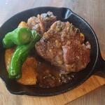 Orange stew of pork shoulder loin