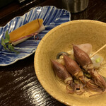 鳥田中 - ほたるイカとカラスミ大根