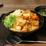 カルビ丼とスン豆腐専門店 韓丼 - 1.5倍増量・上てっちゃん丼920円