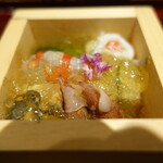 銀座 しのはら - 鮑、海老、蛍烏賊、数の子・・・