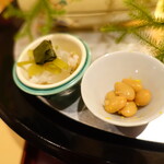 銀座 しのはら - 豆は縁起物