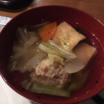 鳴子ホテル - ちゃんこ鍋。野菜の優しい甘味がしみます。