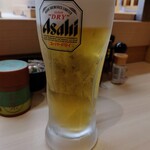 Hamazushi - 生ビール2杯目