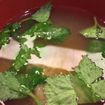 鳴子ホテル - しじみ汁。