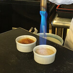 鳴子ホテル - クリームブリュレ。目の前で焼いてくれます。