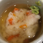 鳴子ホテル - 真鯛の蒸し物。餡が地味深い。