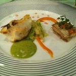 レ・コパン - 鯛と太刀魚のポワレ