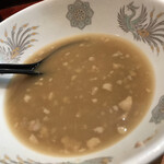 ラーメン二郎 - ド乳化スープ。