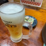 焼肉 香梅 - 生ビール・お通し