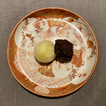 茶禅華 - 口直し：林檎と干梅