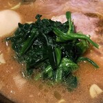 家系ラーメン クックら - ほうれん草。