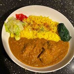 寺蔵 - スパイシーチキンカレー＋ほうれん草