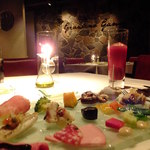 リストランテ イル コンティヌオ - ジャルディーノコース：5800円：絶品の前菜達です(’13.01月より)