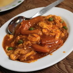 鶴亀 - 2013.1 玉子トマト炒め（400円）