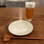 CHIKICHIKI - 最初はビールで。キリンのどごし生。(オールフリーもありました)