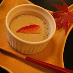 馳走 きむら - デザートは黒ごまのプリン。