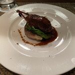 パッソ・ア・パッソ - キジバトのロースト、赤ワインソース