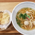 本格手打ちうどん まごころ - まごころうどん＋鶏天