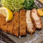 とんかつ 栄 - とんかつの断面♪