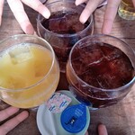 電停のレストラン＆バー アルバ - オレンジジュース・コーラ・アイスコーヒー