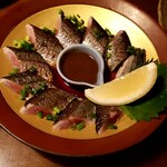 酒の魚　和海 - 新さんまの刺身：580円
