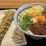 Oyaji No Seimenjo - 肉みそ混ぜうどんと竹輪天