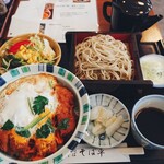 そば平 - かつ丼と蕎麦の定食 (1,150円・税込)