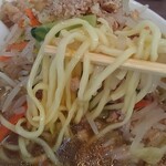 濃厚鶏白湯タンメン まつ井 - 麺カタメ