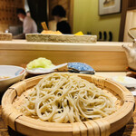 日本橋 蕎ノ字 - ☆冷たい二八蕎麦。
      ◎蕎麦粉は島田市川根産を使用。