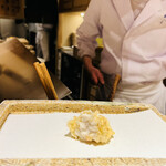 日本橋 蕎ノ字 - ☆白子（北海道）の天ぷらは絶品。