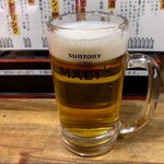 Tachinomi Ebisuke - せんべろセットの生ビールで乾杯～