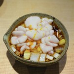 東麻布 天本 - 羅臼無洗白子　葱だれ