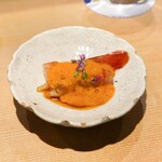 東麻布 天本 - 増毛ぼたんえびうに和え