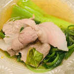 比良山荘 - ・天然猪肉、九条葱、クレソン