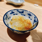 鮨処 やまと - のれそれの黄身醤油、ツルッツルで美味しい！