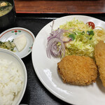 京味菜 わたつね - フライ定食 ¥800