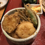 初花 - ミニ野菜天丼